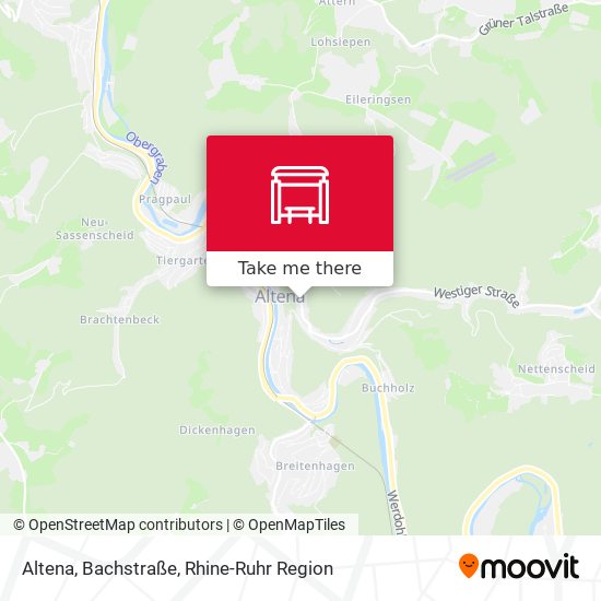 Altena, Bachstraße map