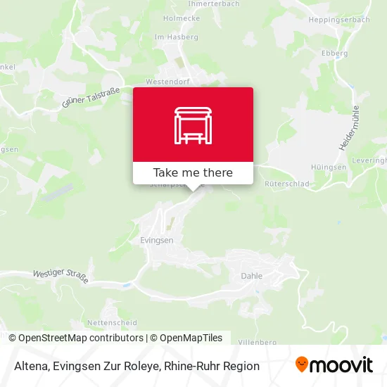 Карта Altena, Evingsen Zur Roleye