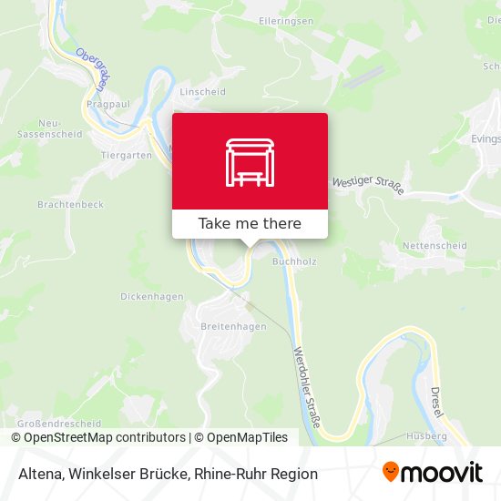 Altena, Winkelser Brücke map