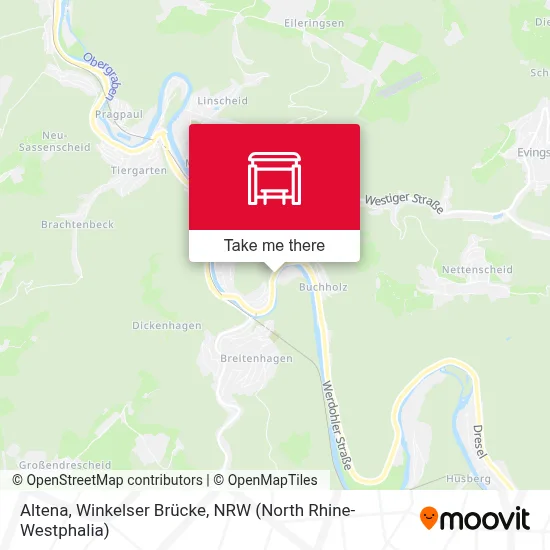 Altena, Winkelser Brücke map