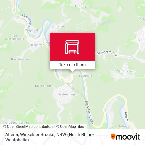 Altena, Winkelser Brücke map