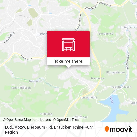 Lüd., Abzw. Bierbaum - Ri. Bräucken map