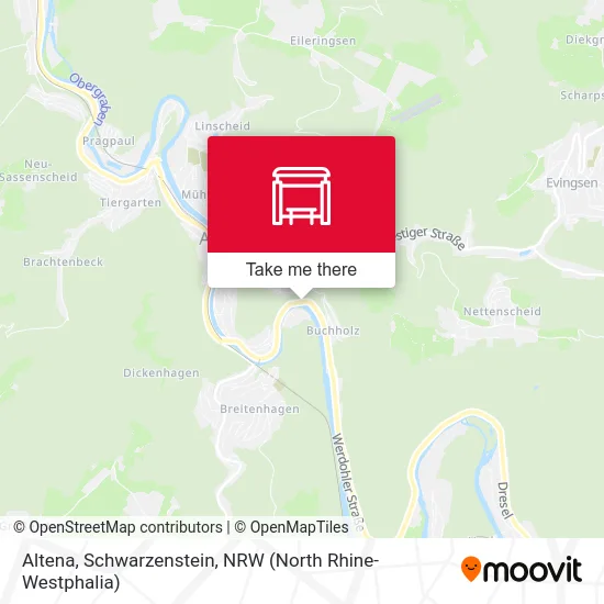 Карта Altena, Schwarzenstein