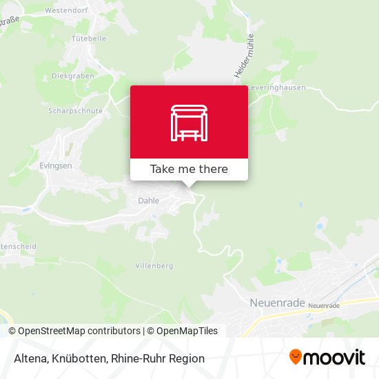 Altena, Knübotten map