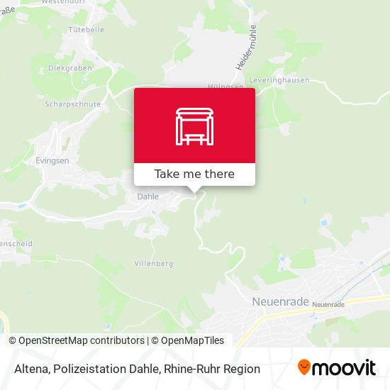 Altena, Polizeistation Dahle map