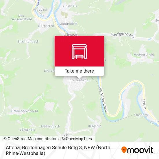 Altena, Breitenhagen Schule Bstg 3 map