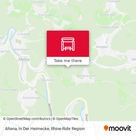 Altena, In Der Heimecke map