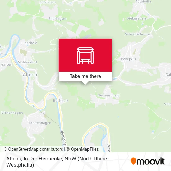 Altena, In Der Heimecke map