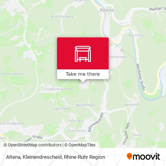 Altena, Kleinendrescheid map