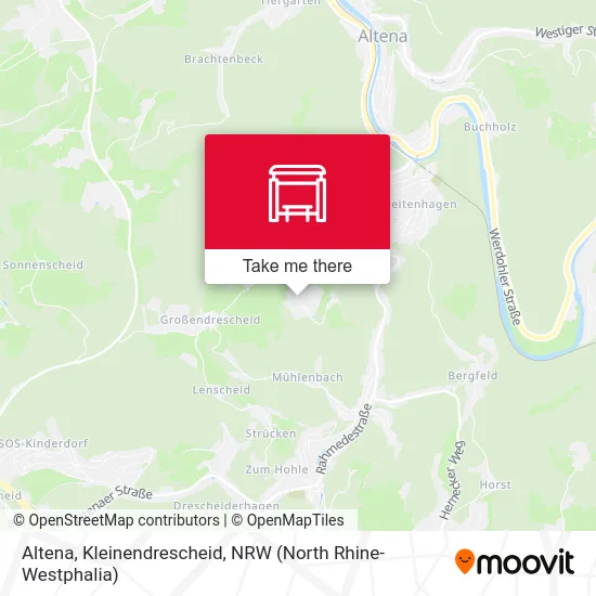 Altena, Kleinendrescheid map