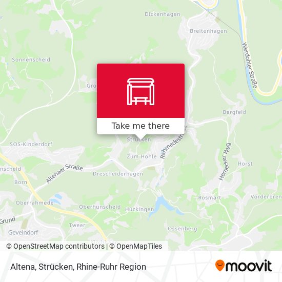Карта Altena, Strücken