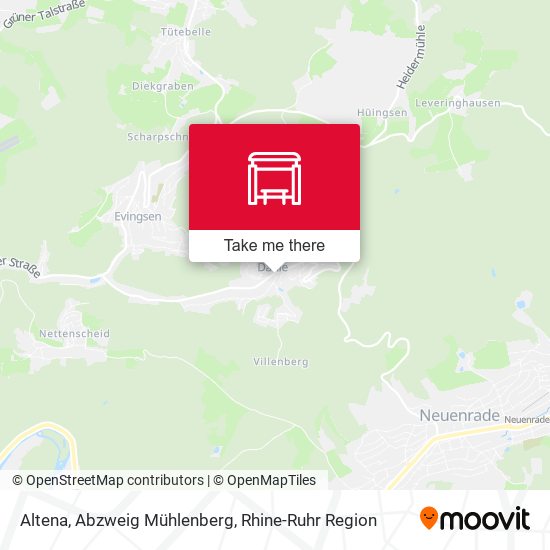 Карта Altena, Abzweig Mühlenberg