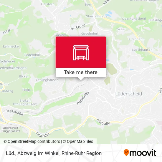 Карта Lüd., Abzweig Im Winkel
