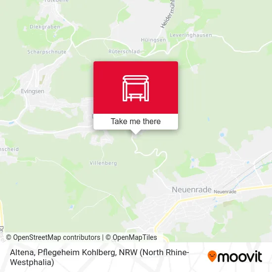 Altena, Pflegeheim Kohlberg map