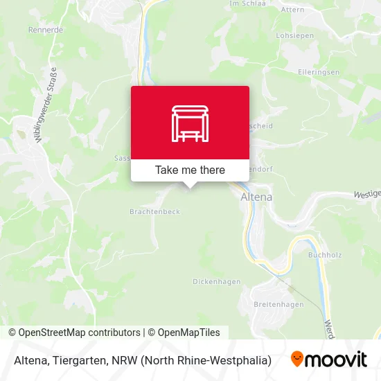 Altena, Tiergarten map