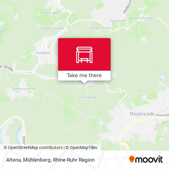 Карта Altena, Mühlenberg