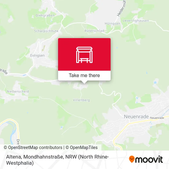 Altena, Mondhahnstraße map