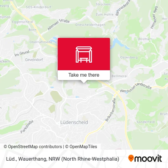 Lüd., Wauerthang map