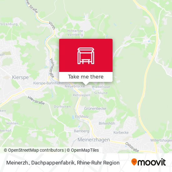 Meinerzh., Dachpappenfabrik map
