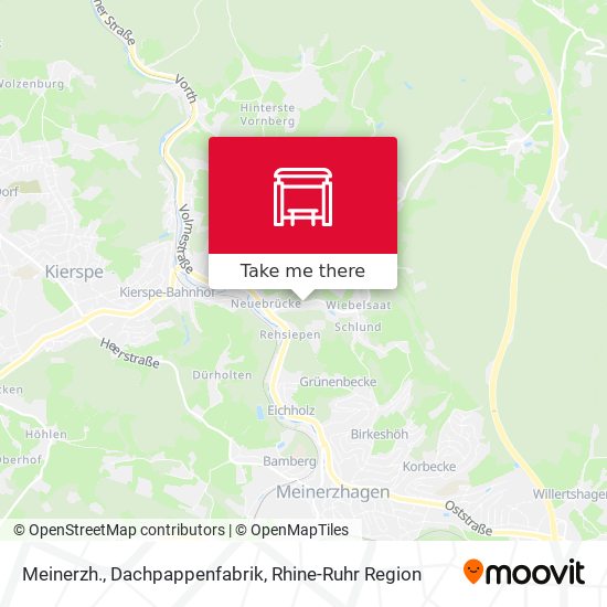 Meinerzh., Dachpappenfabrik map