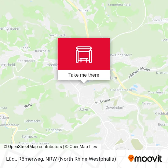 Lüd., Römerweg map