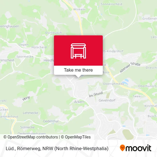 Lüd., Römerweg map