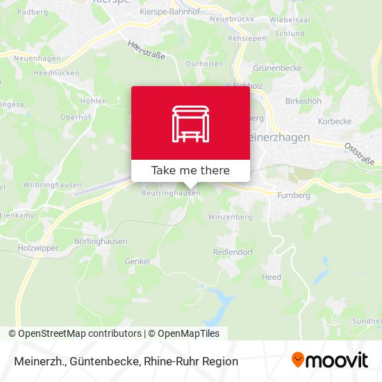 Meinerzh., Güntenbecke map