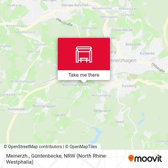 Meinerzh., Güntenbecke map