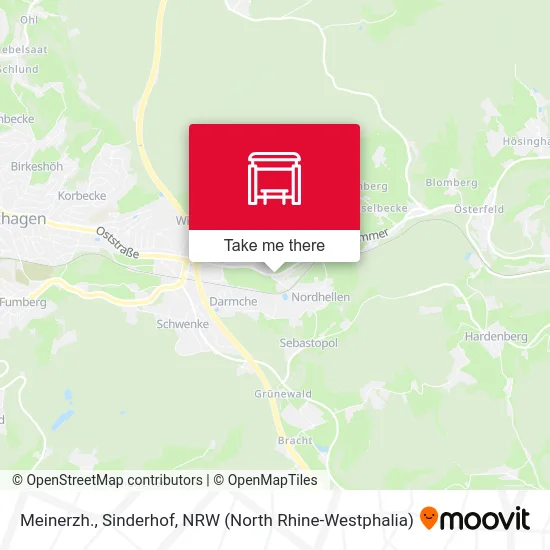 Meinerzh., Sinderhof map