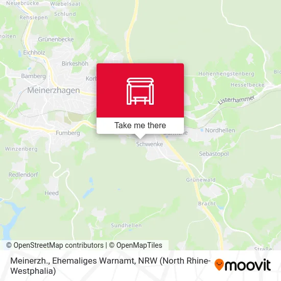 Карта Meinerzh., Ehemaliges Warnamt