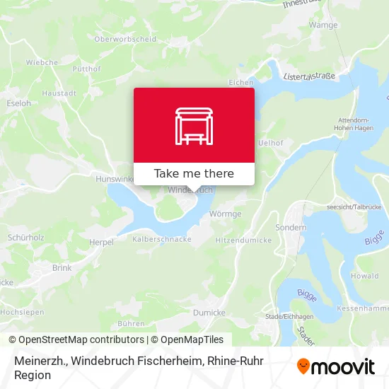 Карта Meinerzh., Windebruch Fischerheim