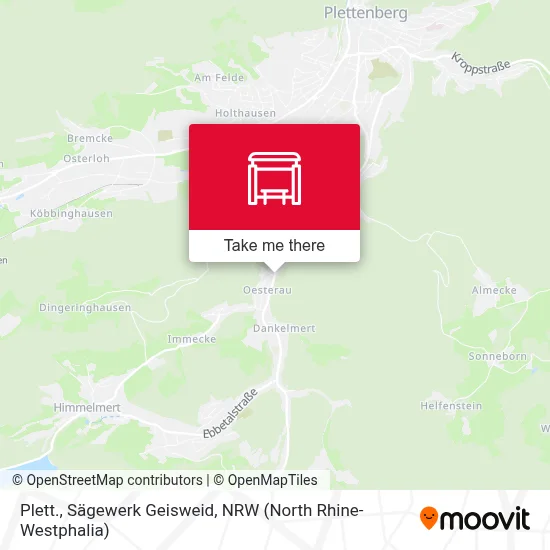 Plett., Sägewerk Geisweid map
