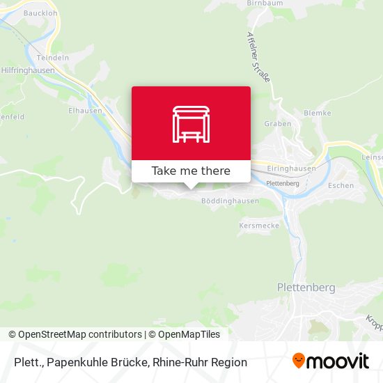 Plett., Papenkuhle Brücke map