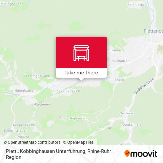 Plett., Köbbinghausen Unterführung map