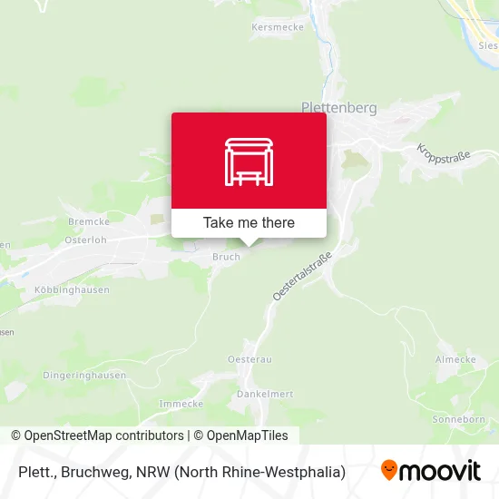 Plett., Bruchweg map
