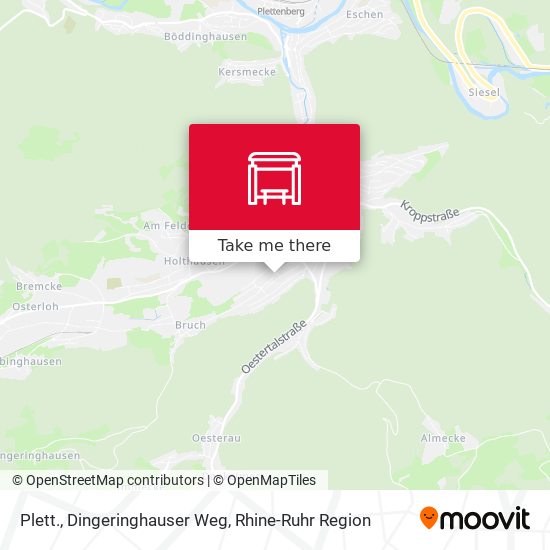 Plett., Dingeringhauser Weg map
