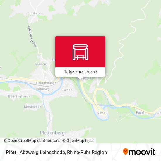 Plett., Abzweig Leinschede map