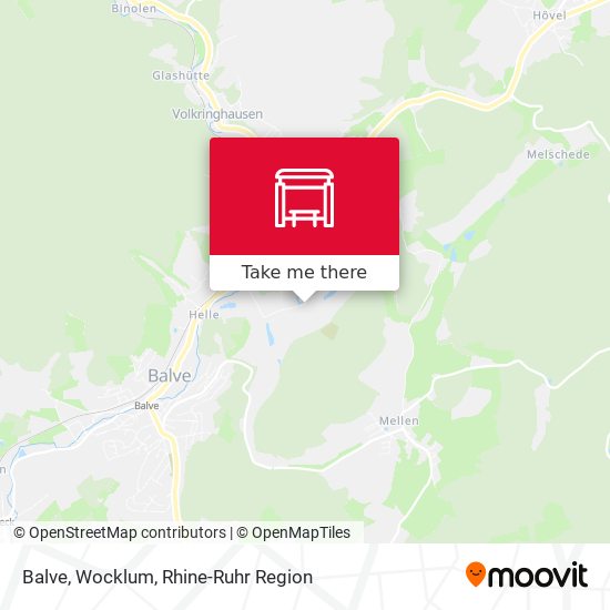 Карта Balve, Wocklum