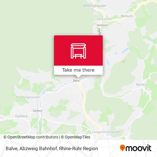 Карта Balve, Abzweig Bahnhof