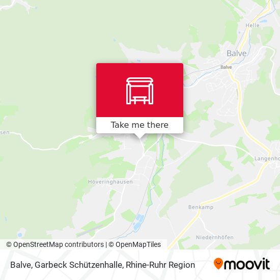 Balve, Garbeck Schützenhalle map