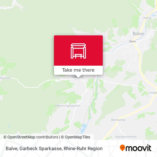 Карта Balve, Garbeck Sparkasse