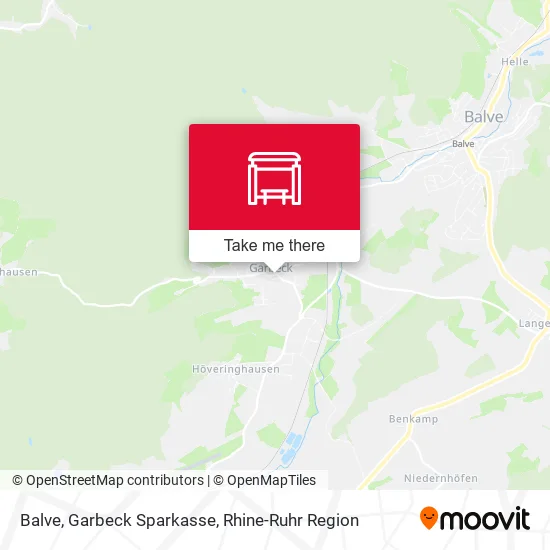 Карта Balve, Garbeck Sparkasse