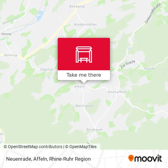 Карта Neuenrade, Affeln