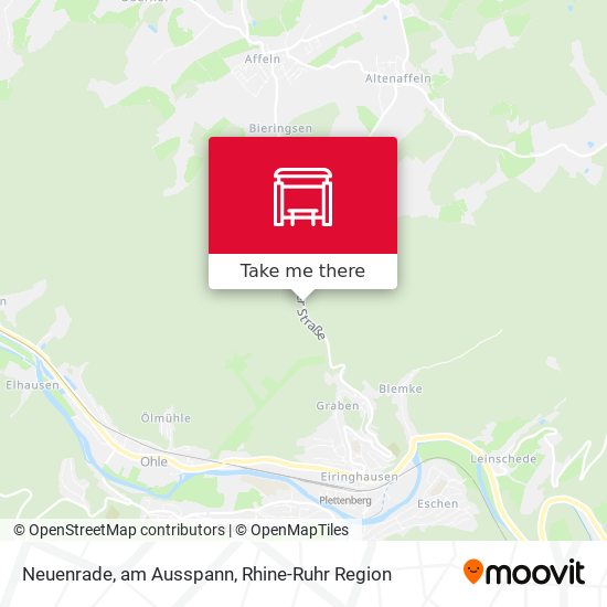 Neuenrade, am Ausspann map