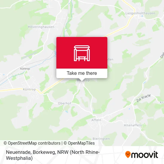 Neuenrade, Borkeweg map