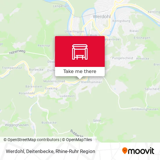 Карта Werdohl, Deitenbecke