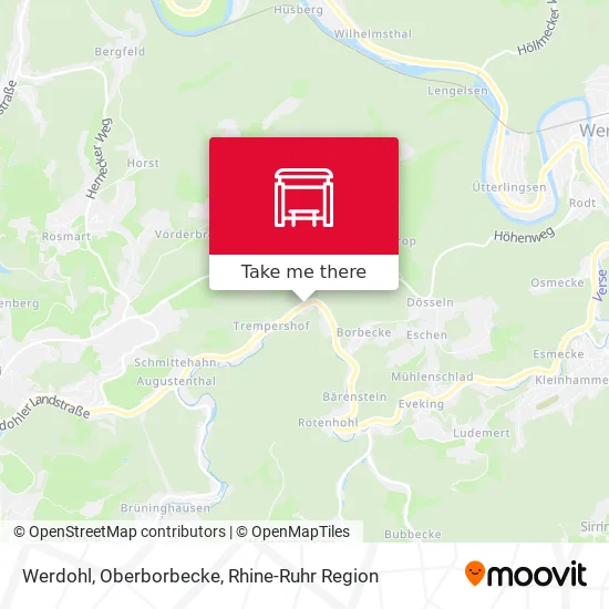 Карта Werdohl, Oberborbecke