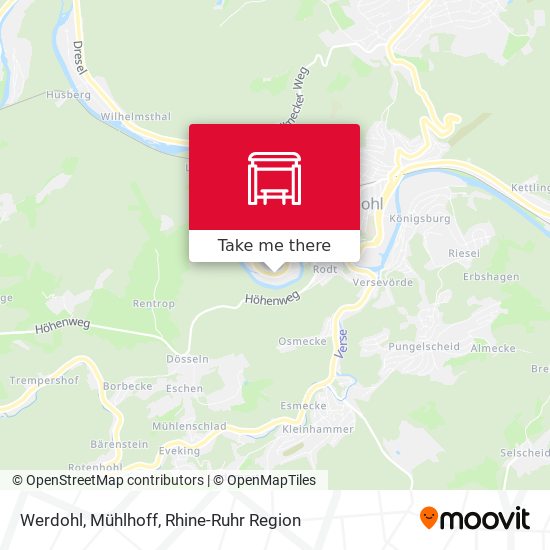 Werdohl, Mühlhoff map