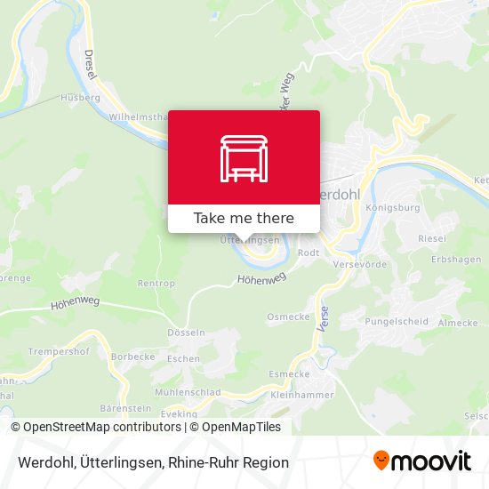 Werdohl, Ütterlingsen map