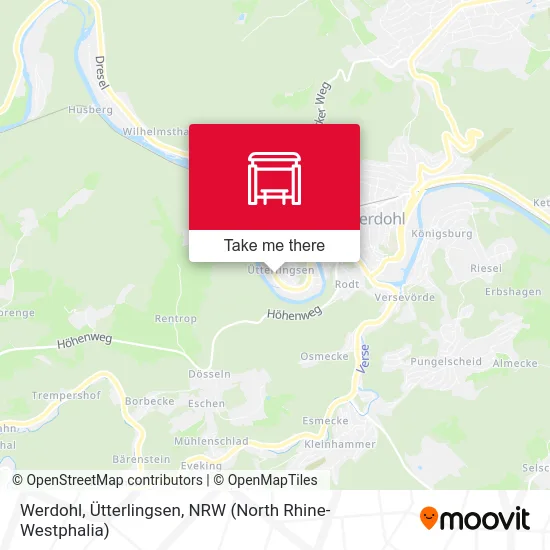 Werdohl, Ütterlingsen map